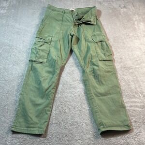 Zara Olive Green‎ Cargo Pants Casual Utility Style Women's Size 30 Outdoorsy
